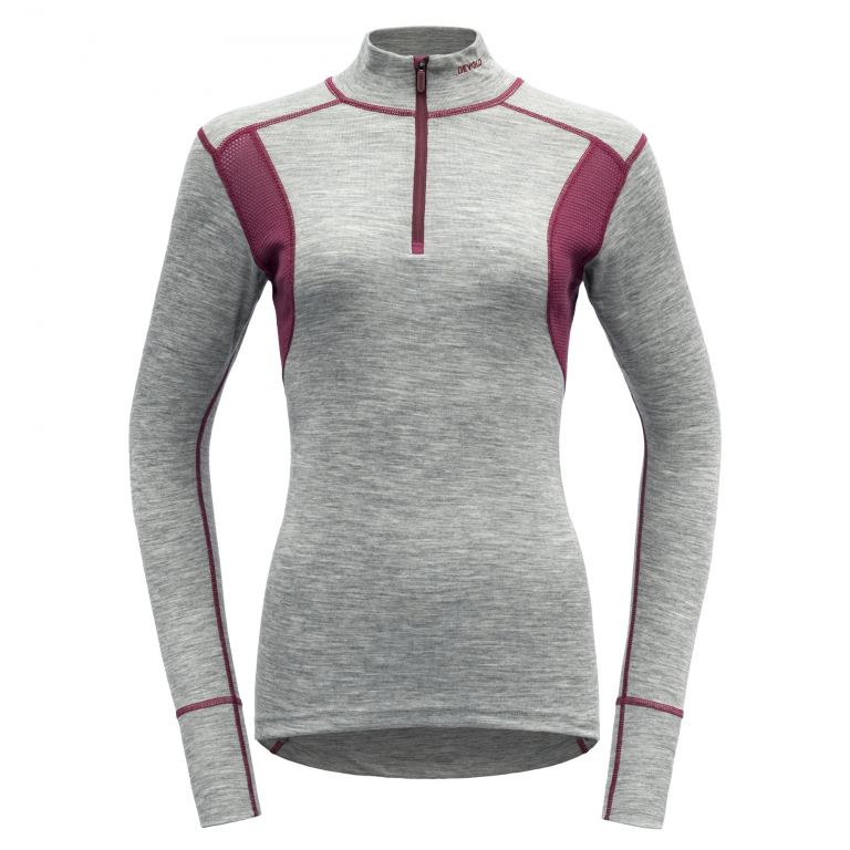 Devold HIKING W HALF ZIP NECK grmel/Btrt