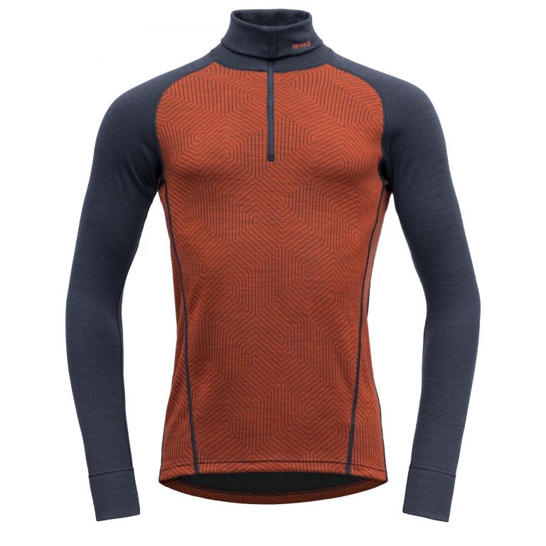 Devold DUO ACTIVE M ZIP NECK brk/ink