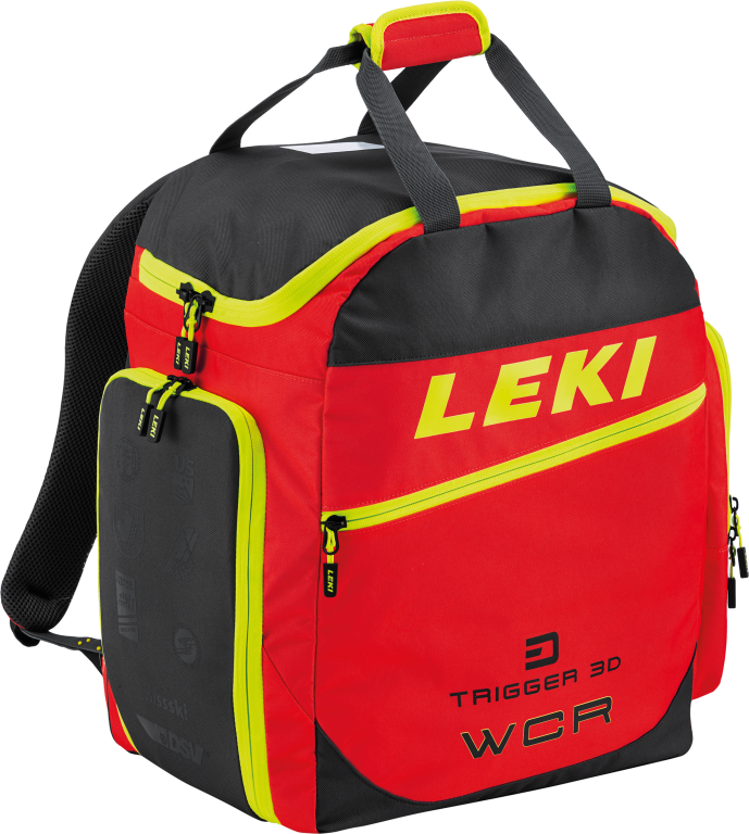 Leki Ski Boot Bag WCR 60L, red-blk-yel, 60 L