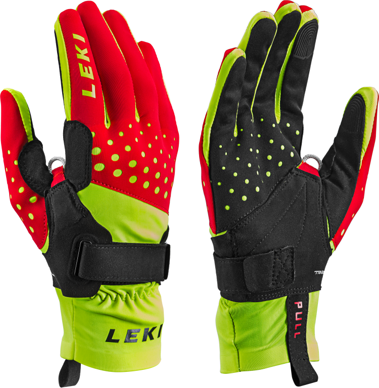 Leki Nordic Race Shark, red-yel-blk