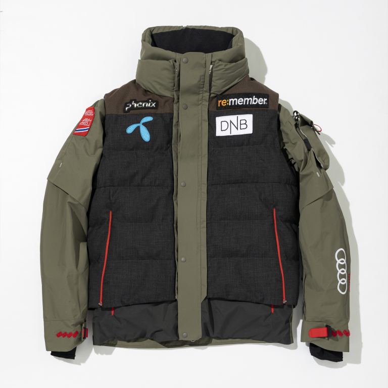 Phenix Norway Alpine Team Vest on Jacket khaki