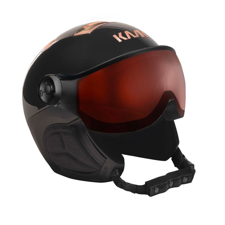 Kask Piuma R chrome photo black/pink gold 