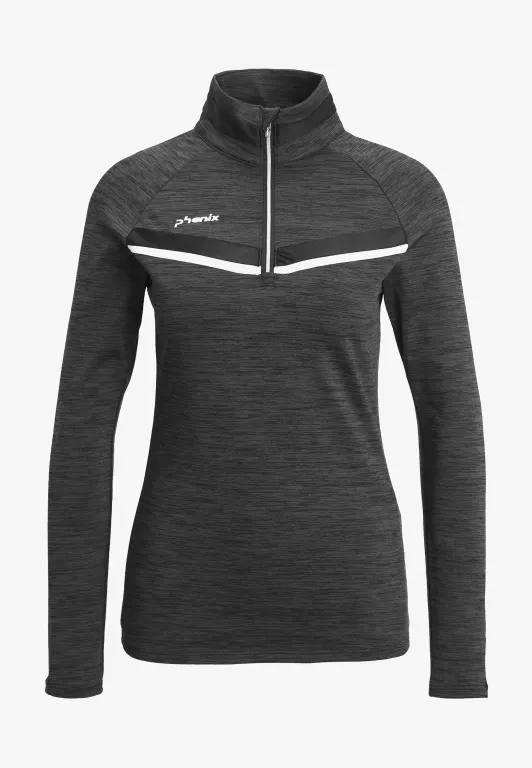 Phenix Dianthus 1/2 Zip Tee black