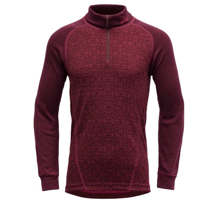 Devold Duo active merino zip neck jr., port