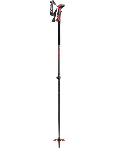 Leki Haute Route 2, dark anthracite-dark red-black, 110 - 150 