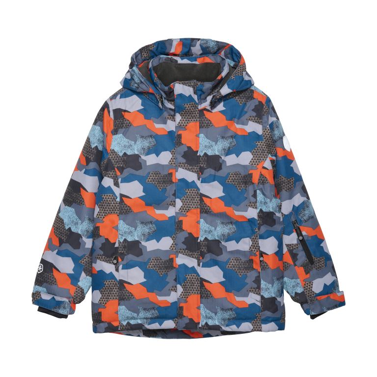 Color kids Ski jacket - AOP, turbulence