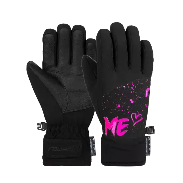 Reusch Beatrix R-TEX® XT Junior, black/pink glo 