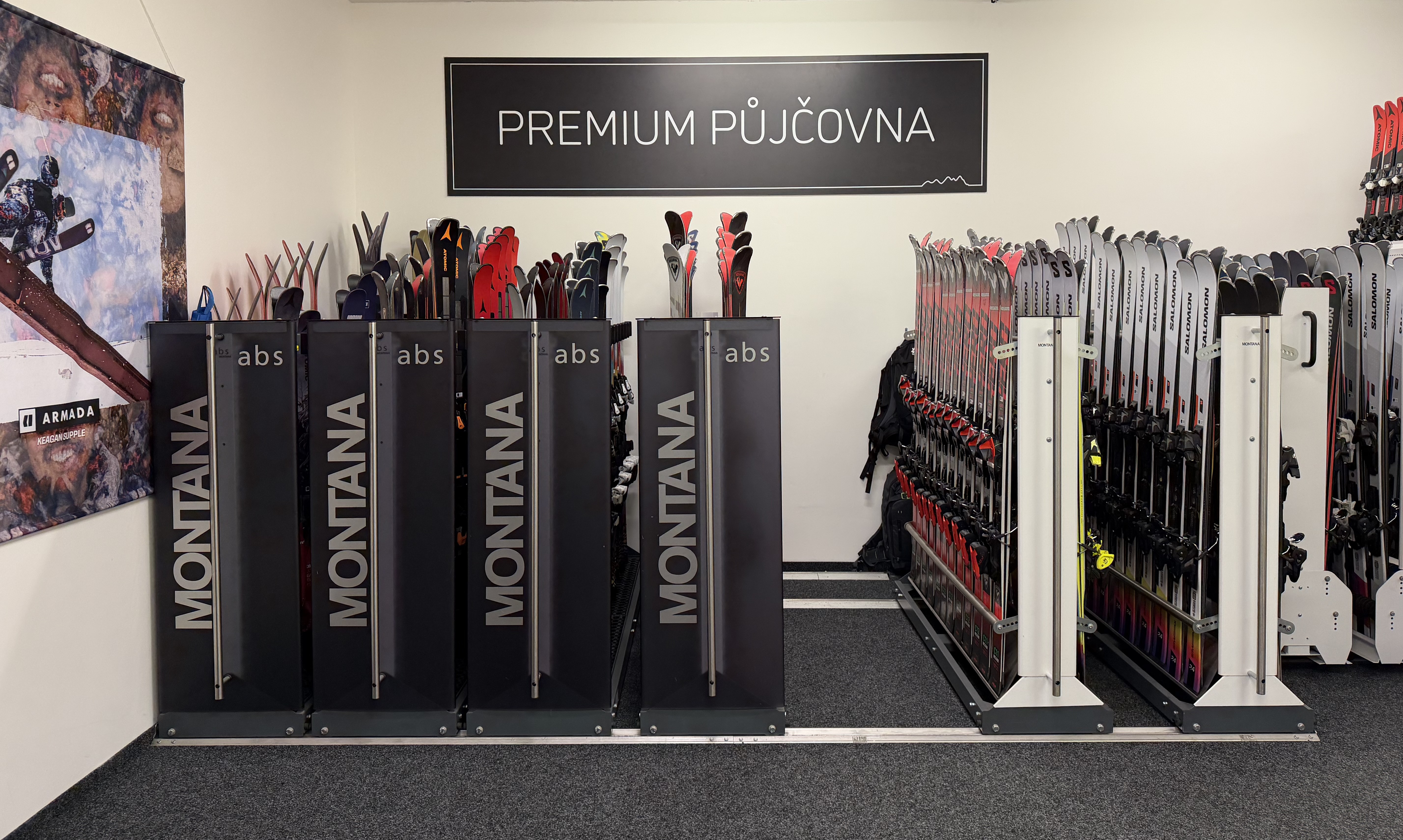 Výprodej lyží z test centra