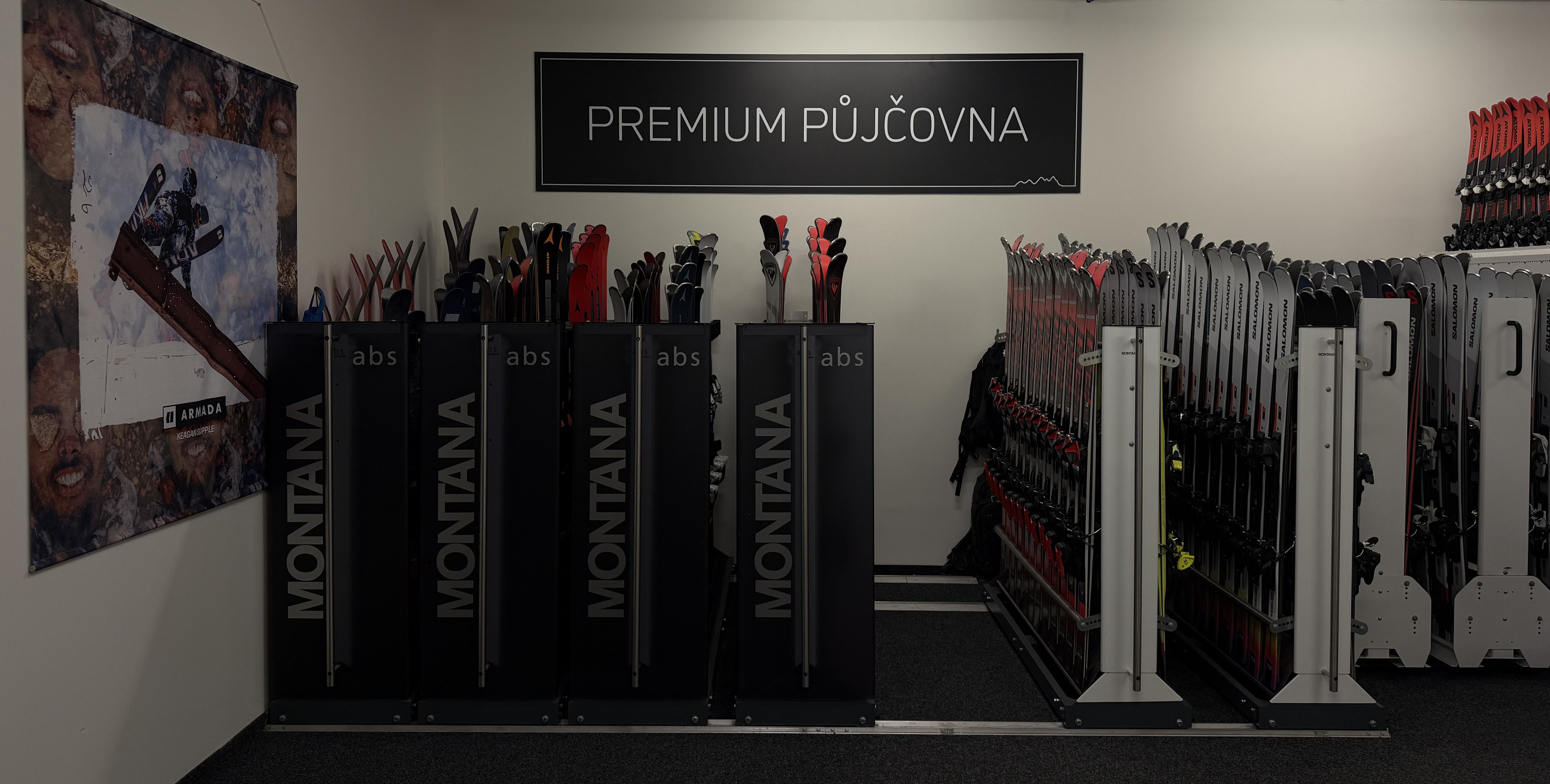 Výprodej lyží z test centra